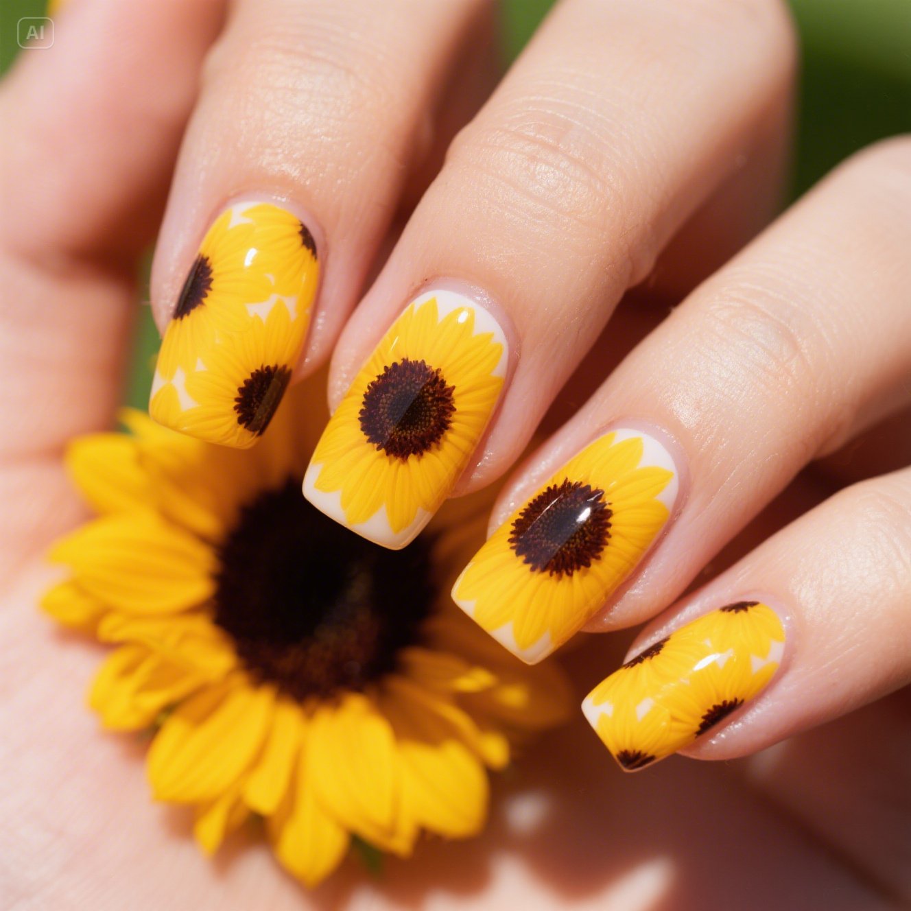 Bright Blossoms Nails