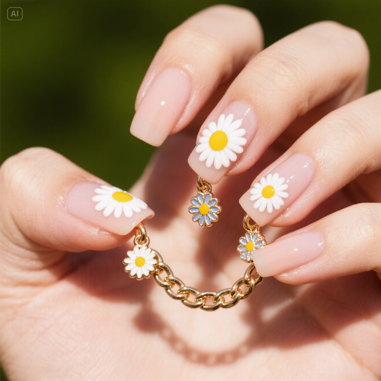 Bright Blossoms Nails