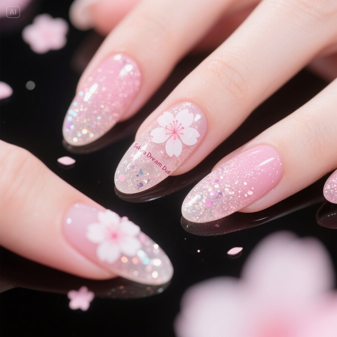 Bright Blossoms Nails