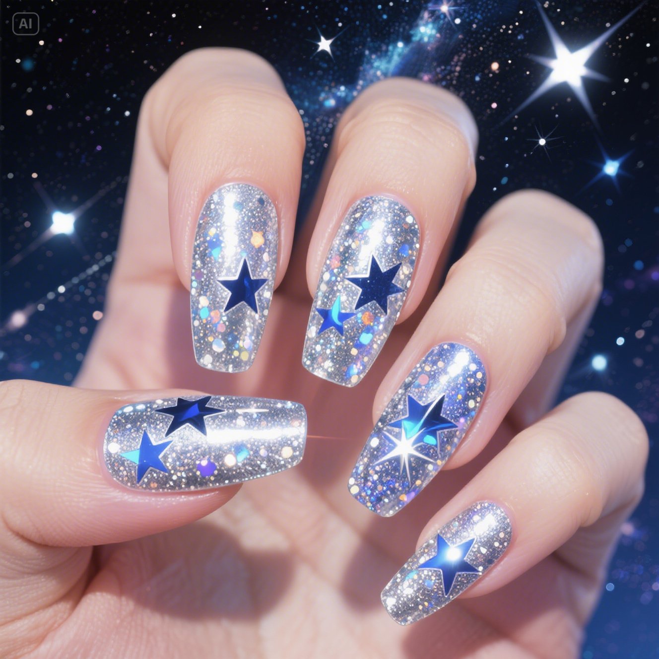 Cosmic Colors Nails