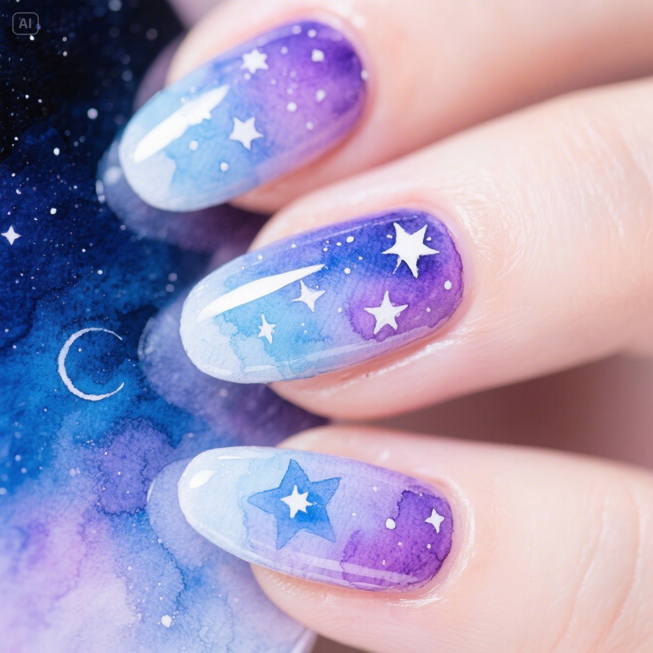 Cosmic Colors Nails