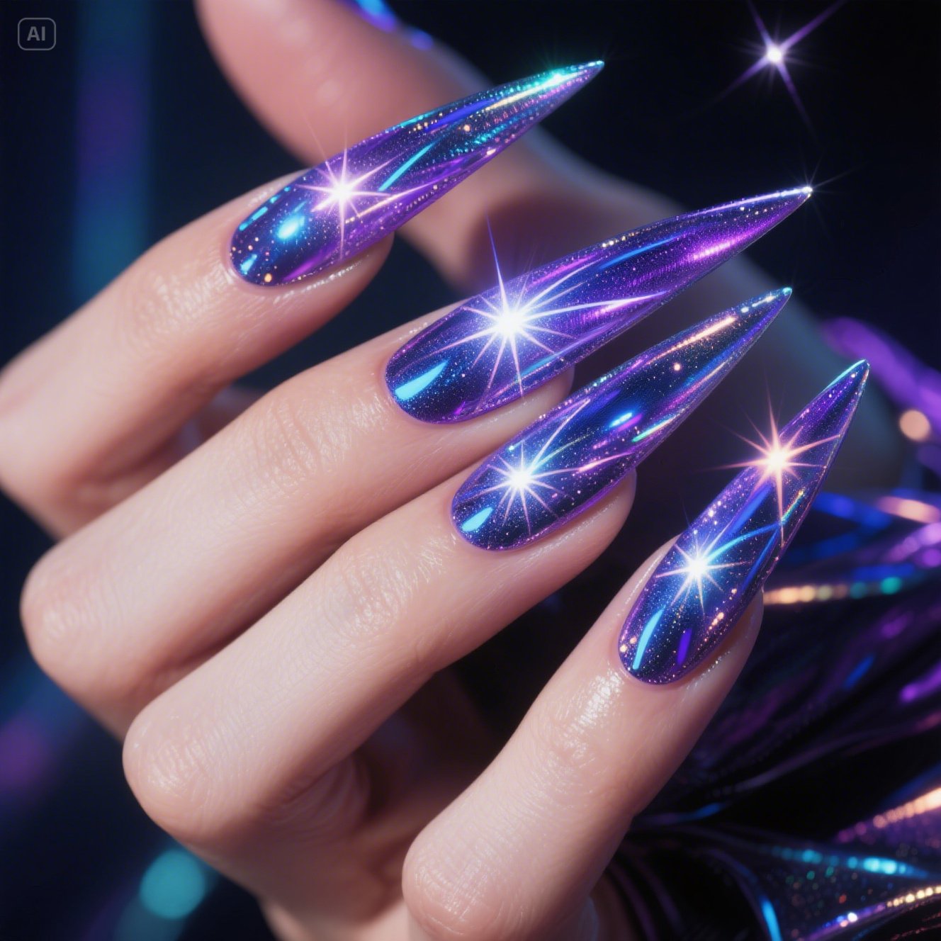 Cosmic Colors Nails