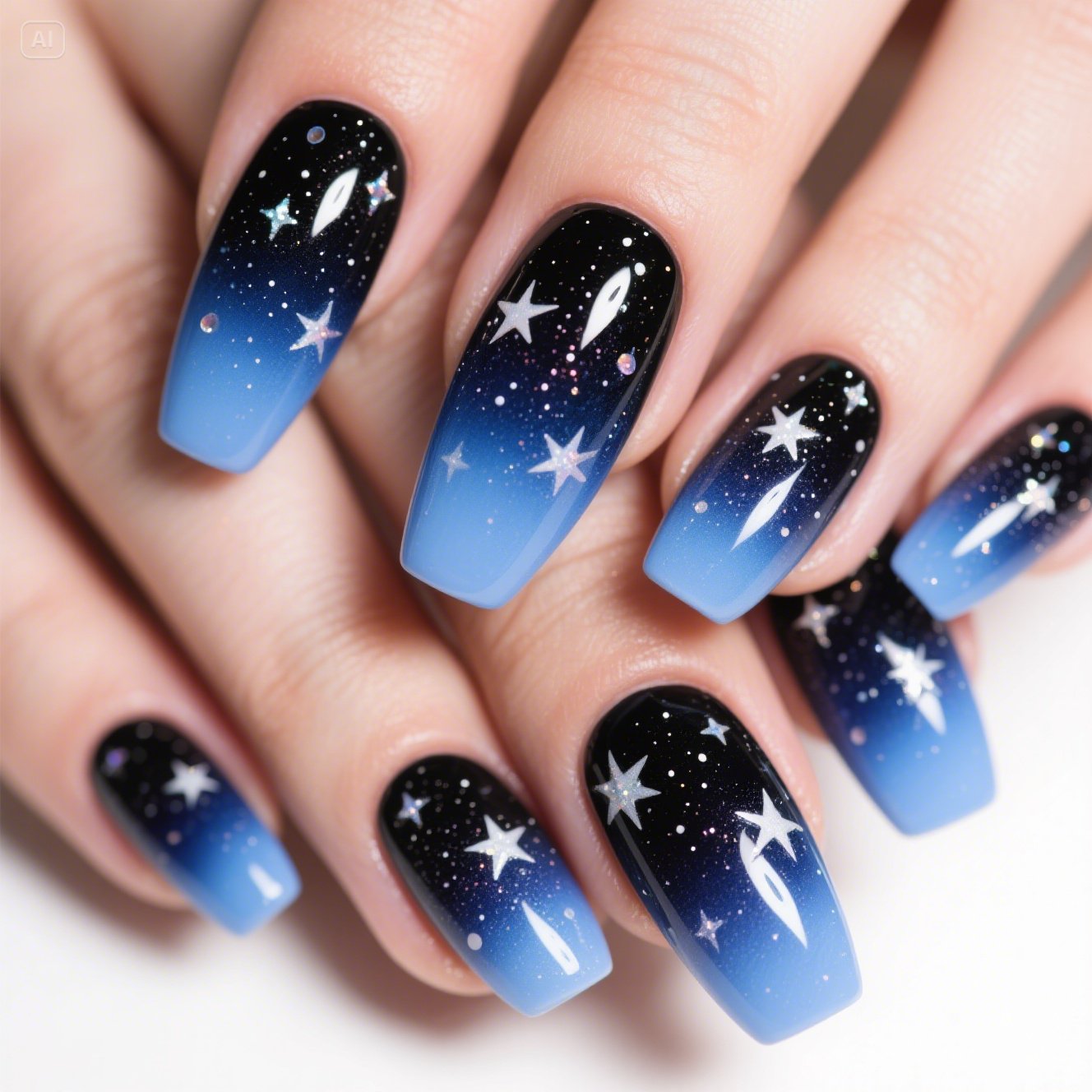 Cosmic Colors Nails