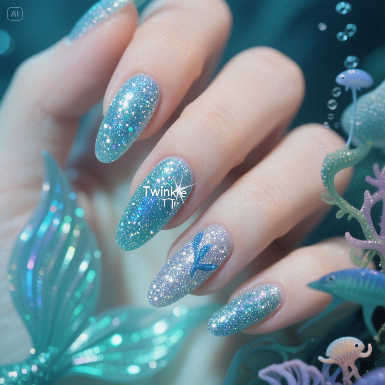 Twinkle Tips Nails