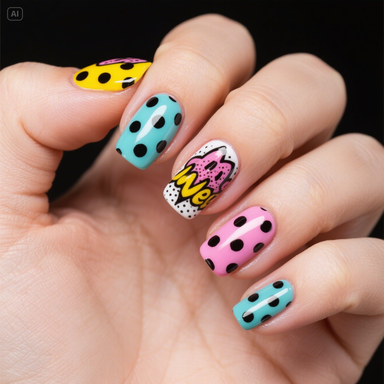 Dazzle Dots Nails