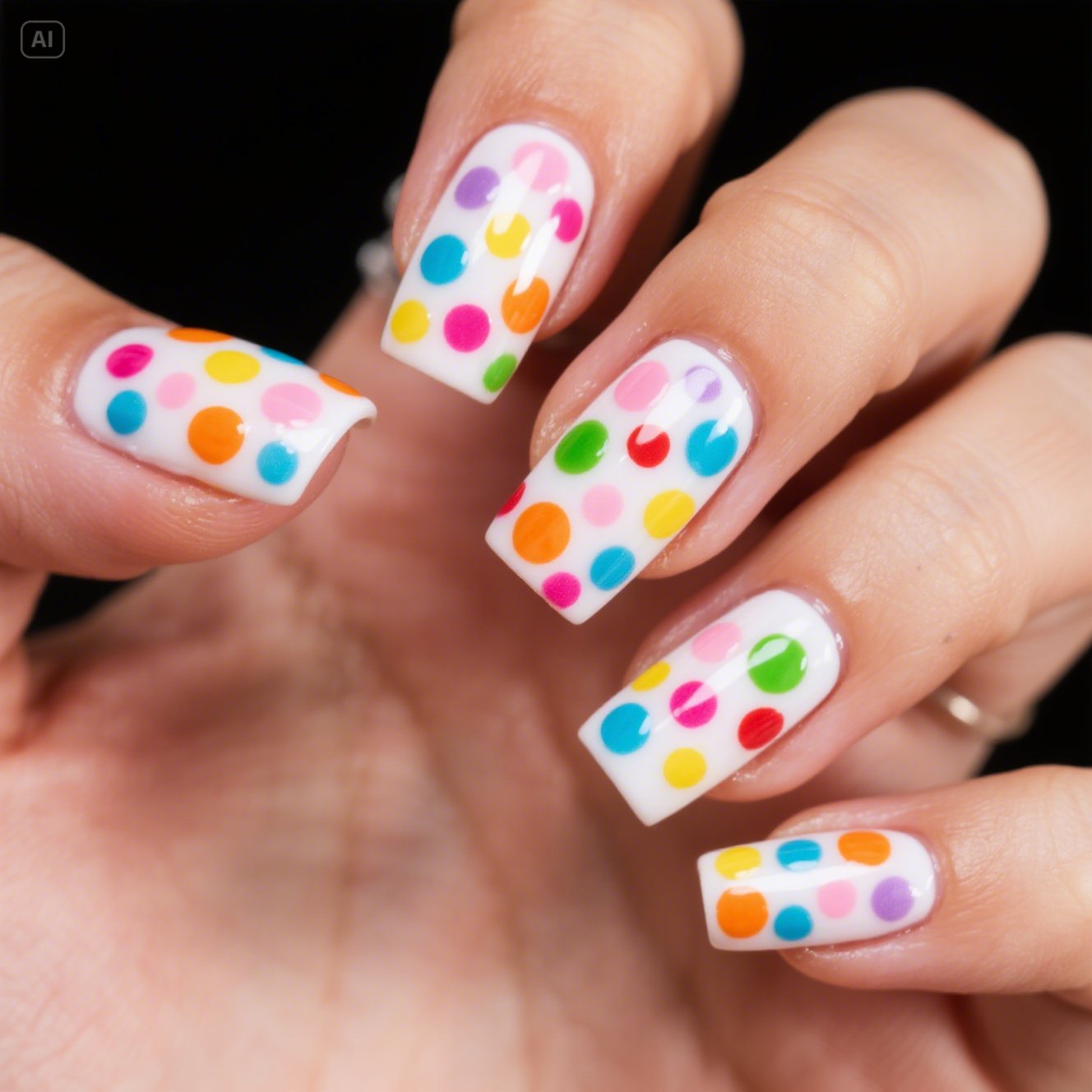 Dazzle Dots Nails