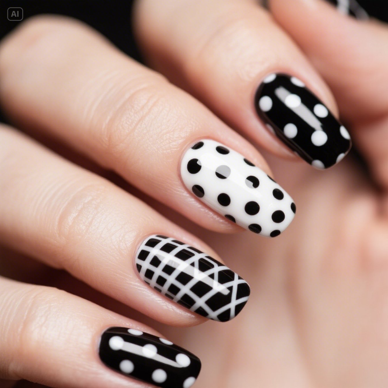 Dazzle Dots Nails