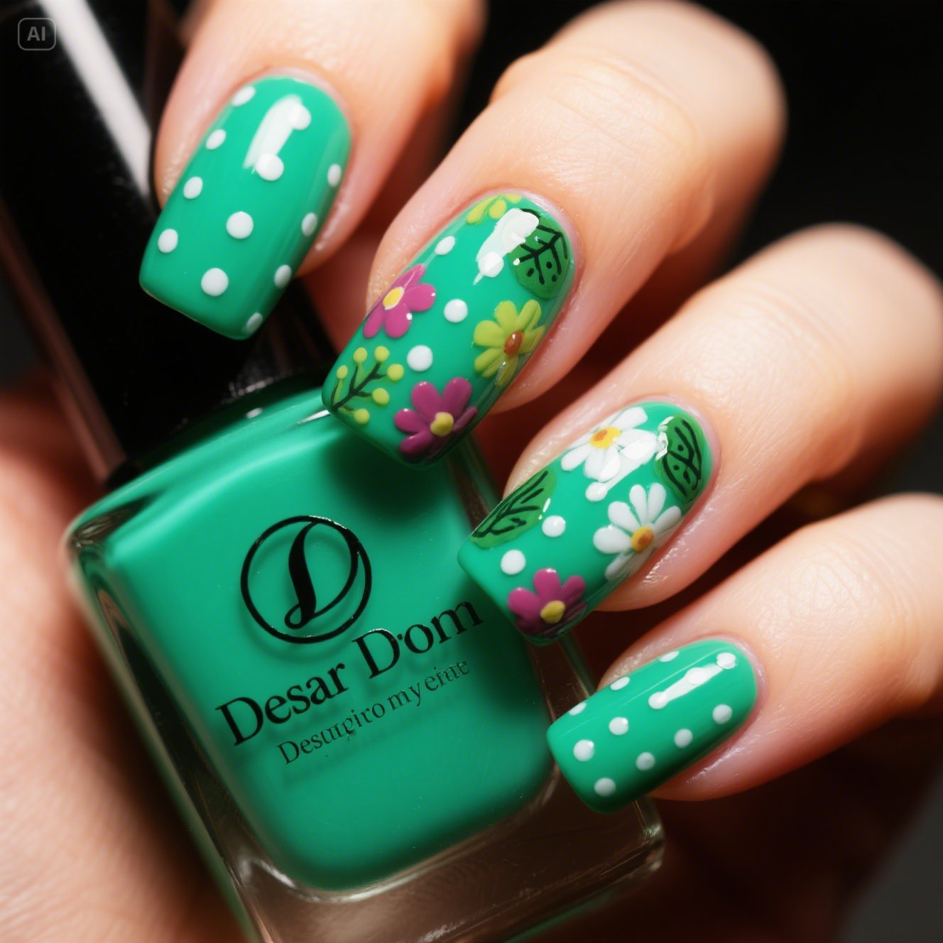 Dazzle Dots Nails