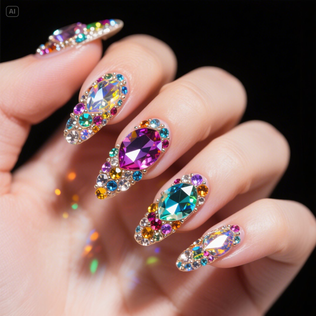 Dazzle Dots Nails