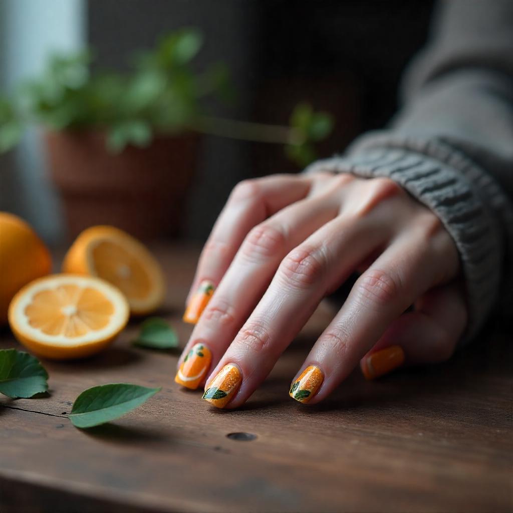 Oval Nail Art