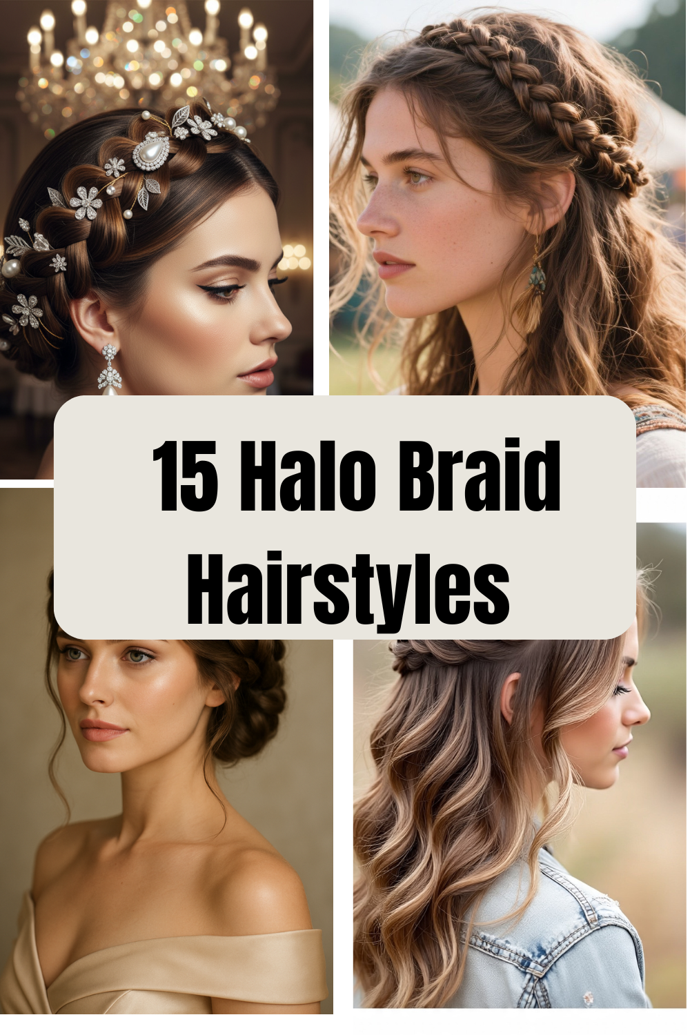 Halo Braid Hairstyles