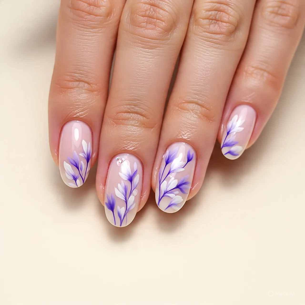 Lavender Milk Nails