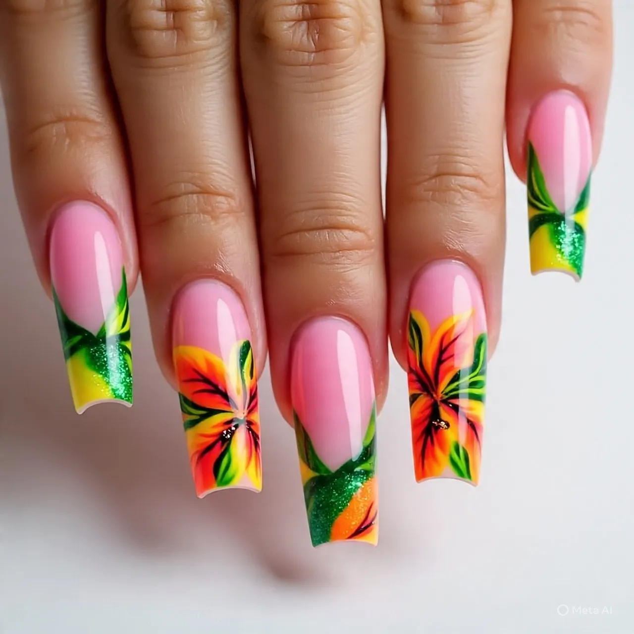  Summer Flowers Nails