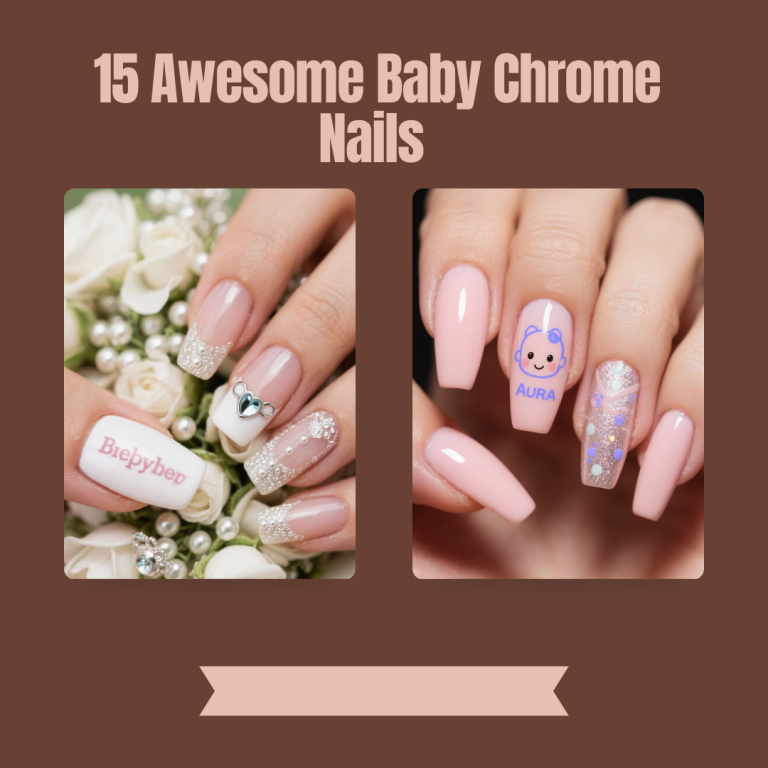15 Awesome Baby Chrome Nails : The Hottest Nail Trend for a Soft, Iridescent Glow