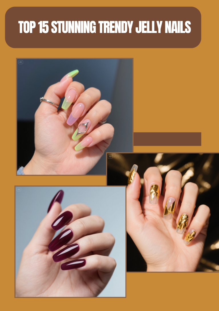 Top 15 Stunning Trendy  Jelly Nails : Cute Transparent Nail Designs You’ll Love