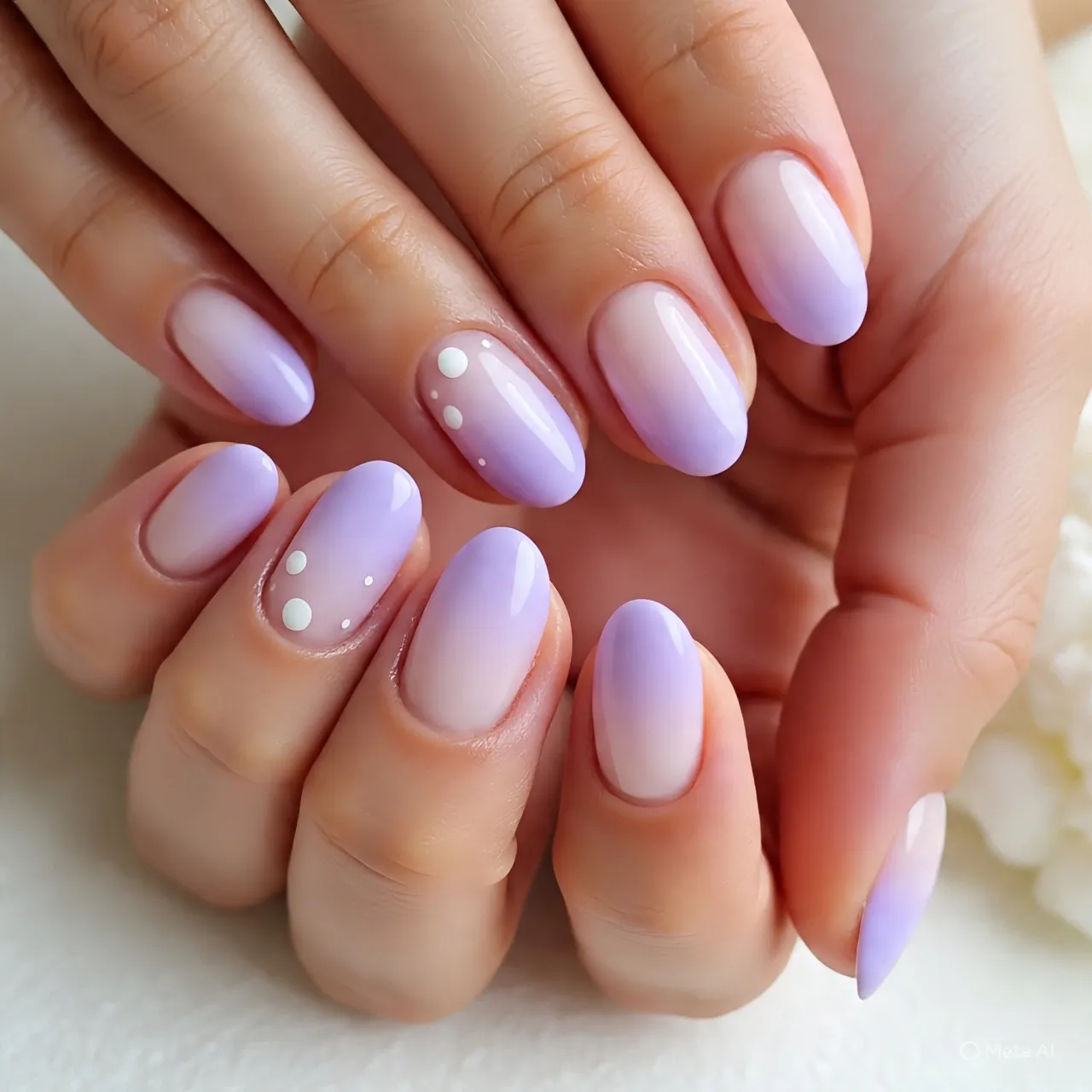 Neutral Pink Ombre Nails