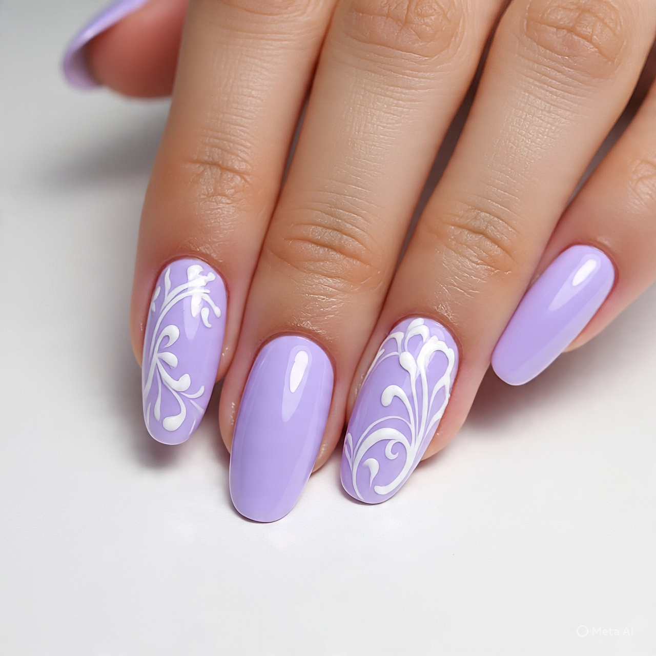 Lavender Milk Nails