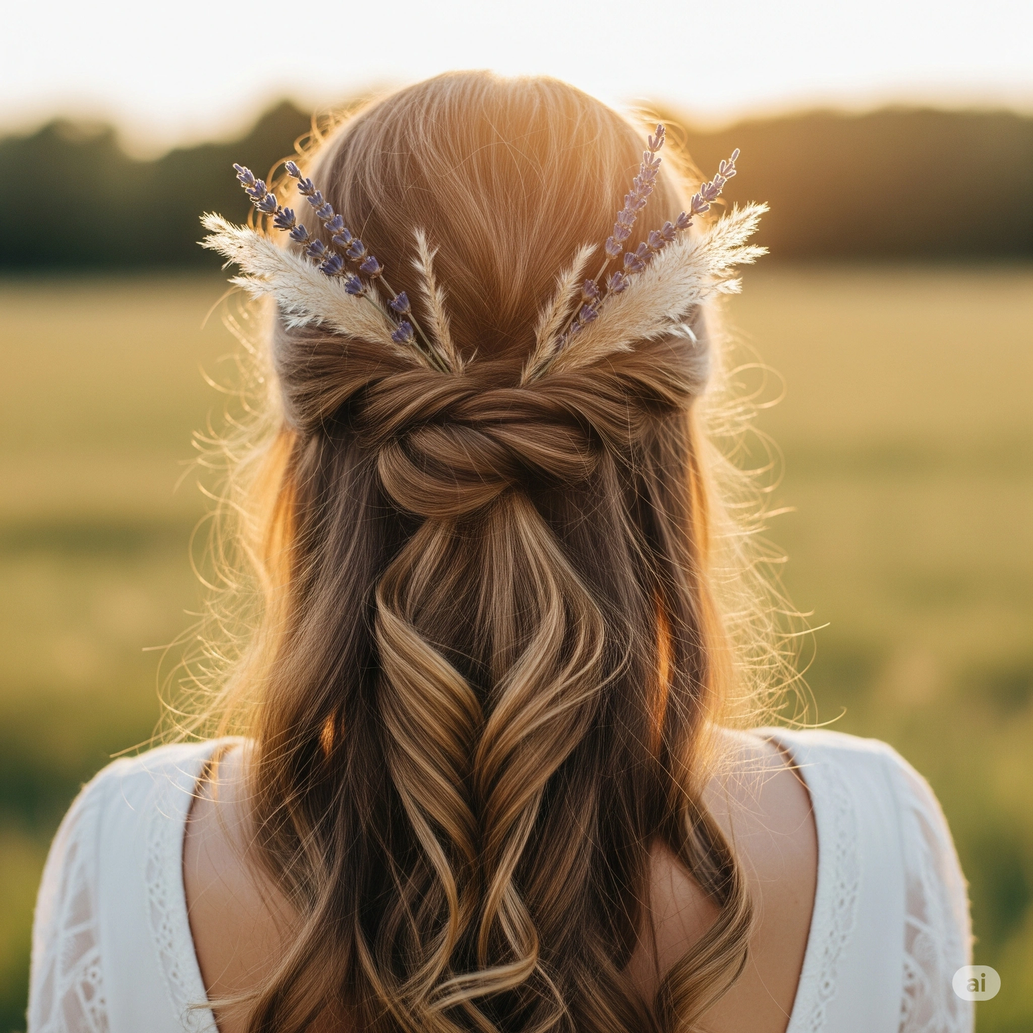 Boho wedding hairstyles