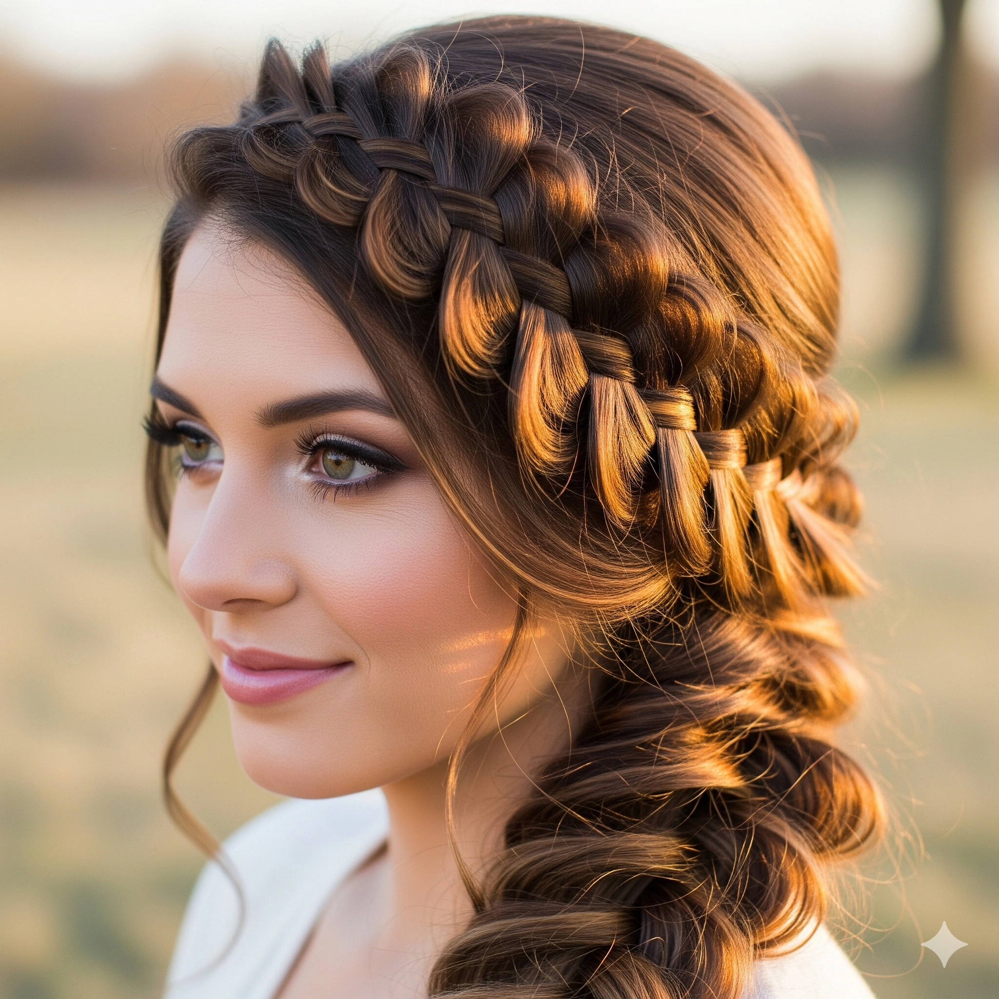 Halo Braid Hairstyles