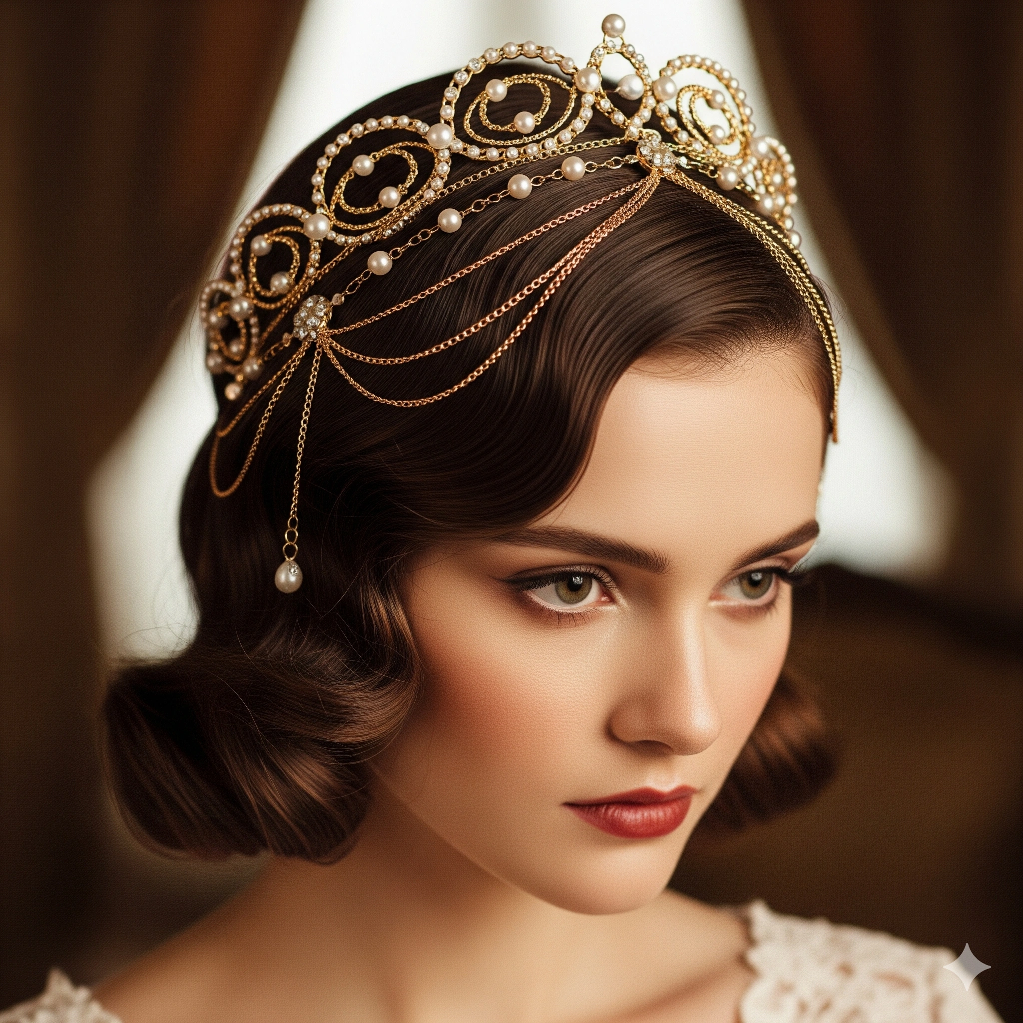 Hairstyles with Chain Headpiece