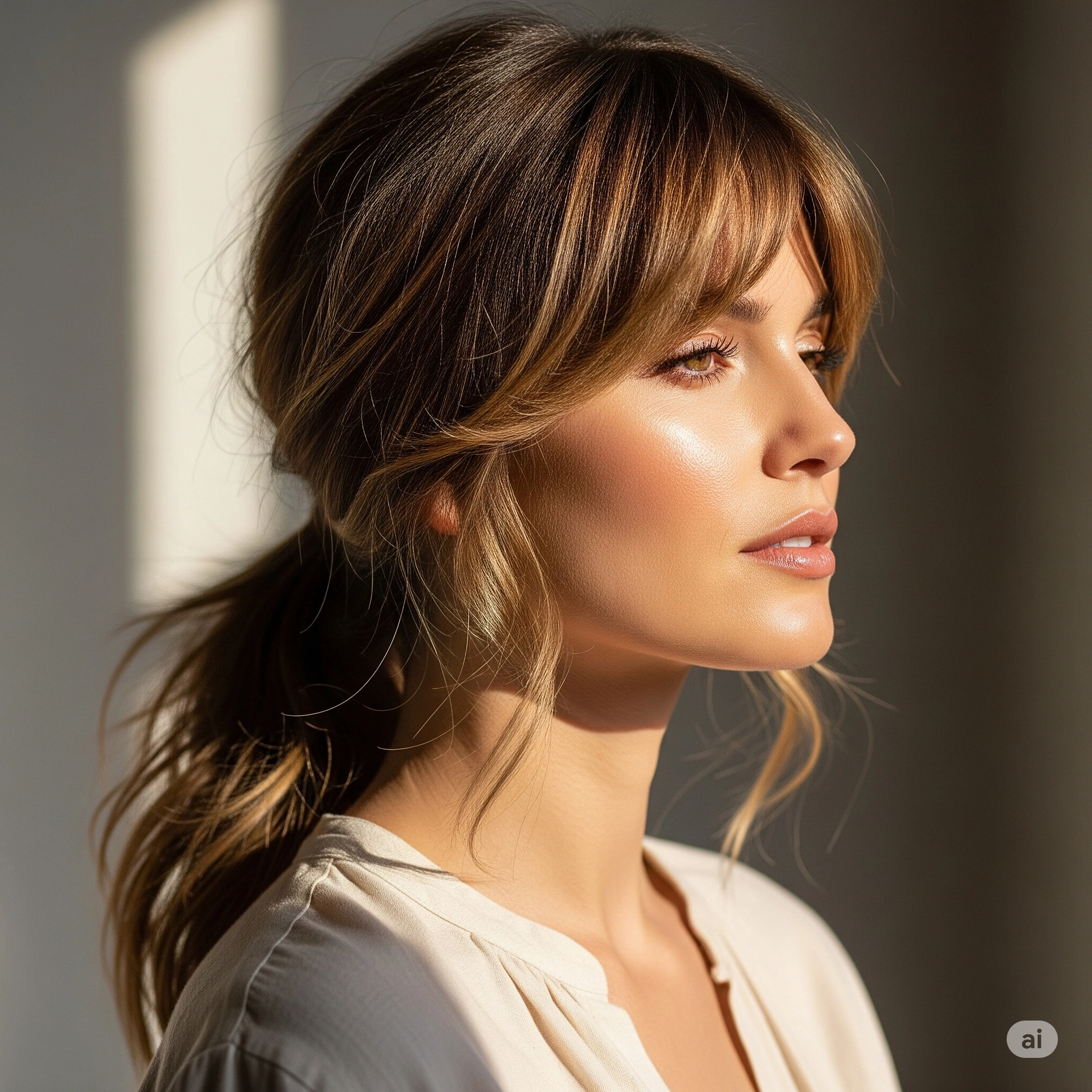 Ponytails with Bangs