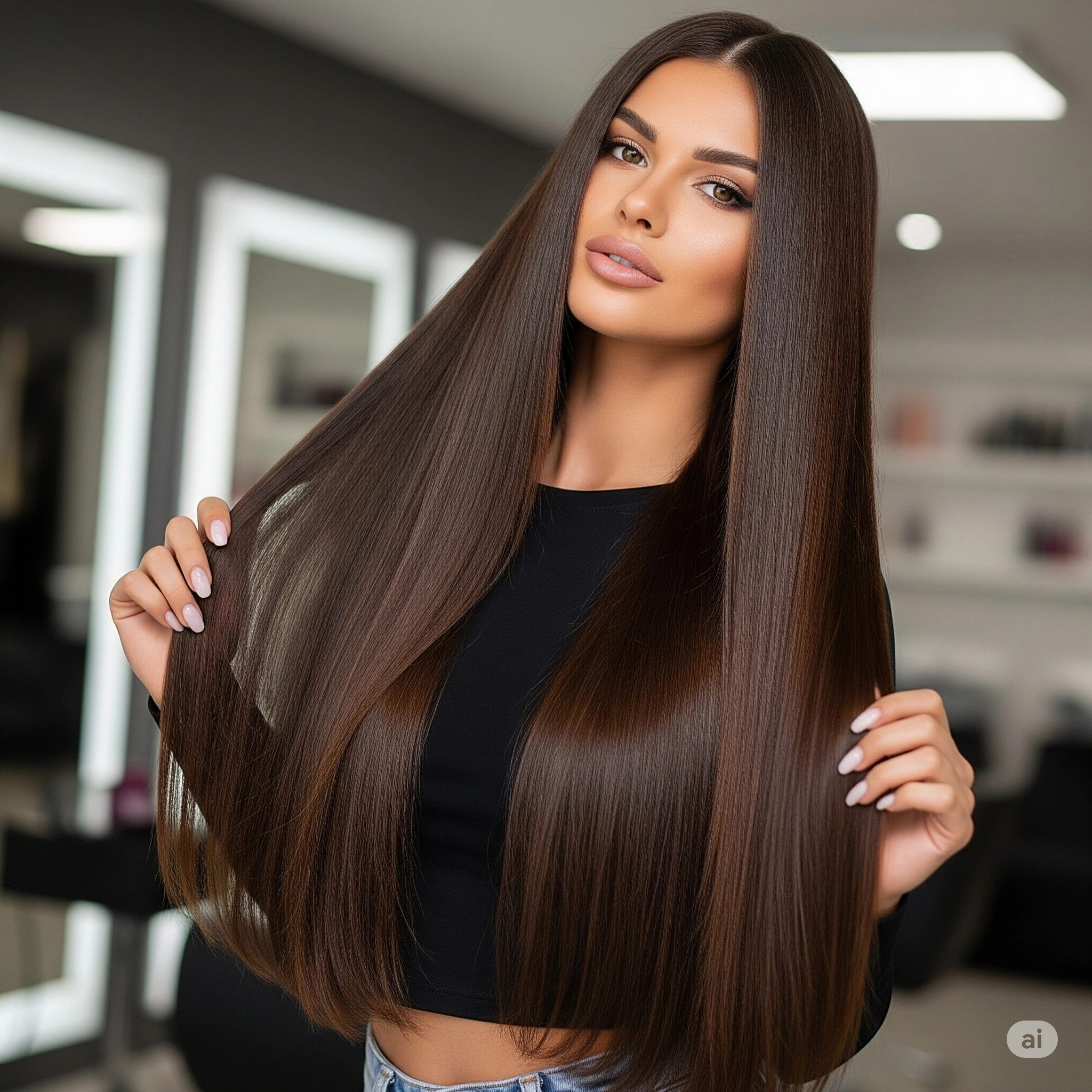 Long Straight Hairstyles 
