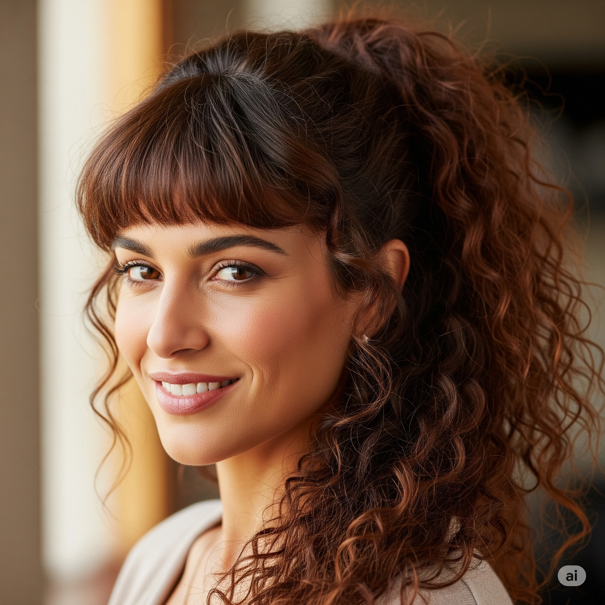 Ponytails with Bangs