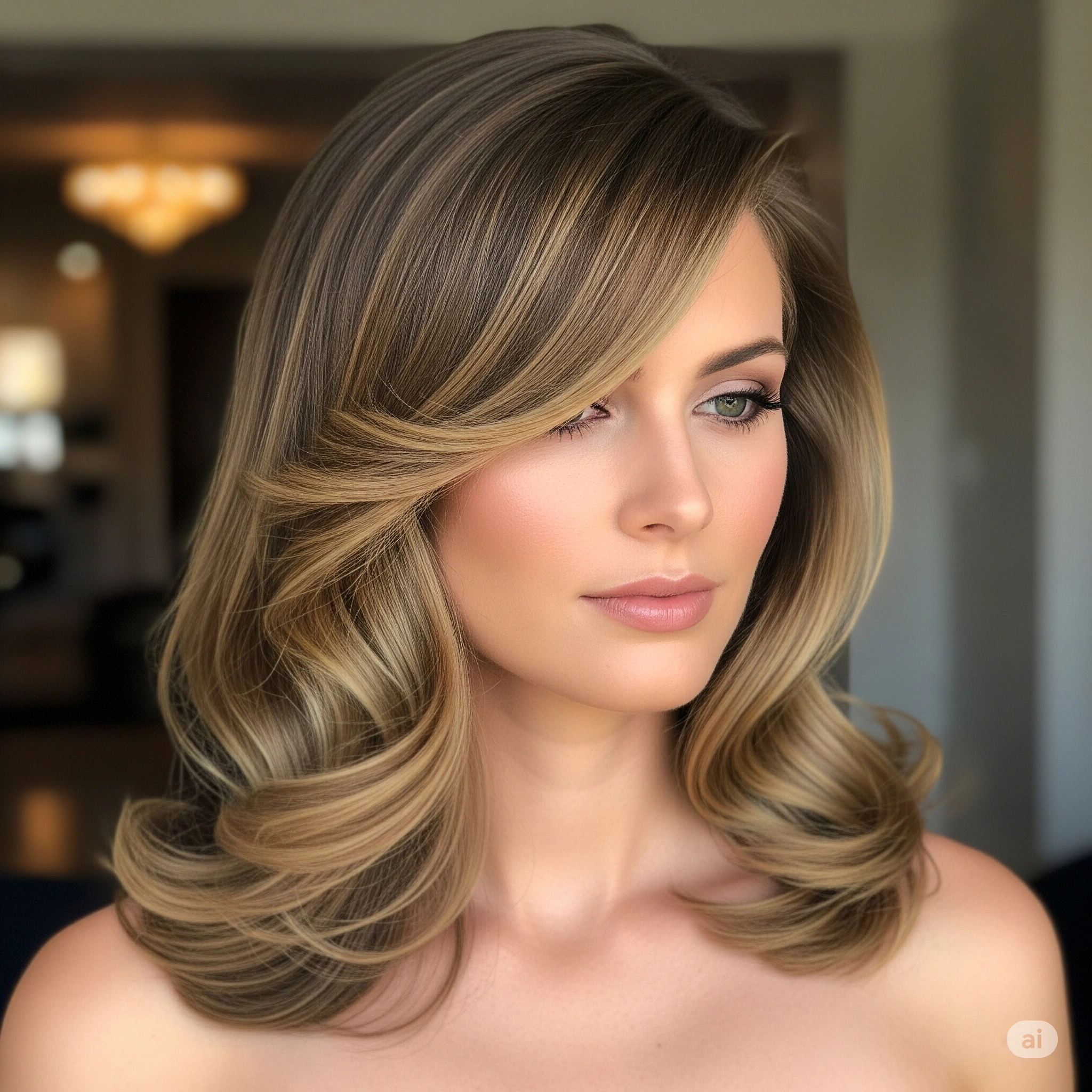 medium-length hairstyle