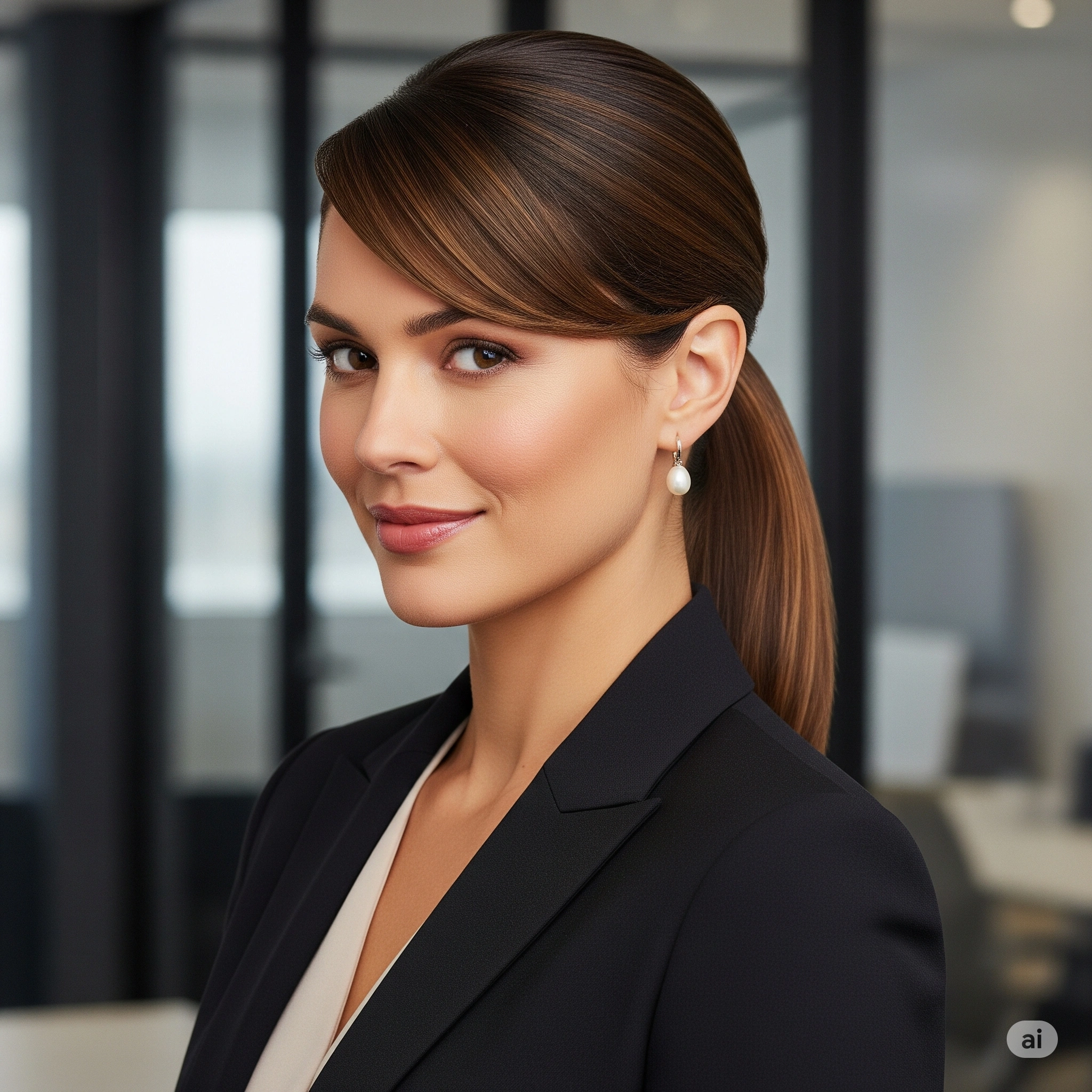 Ponytails with Bangs