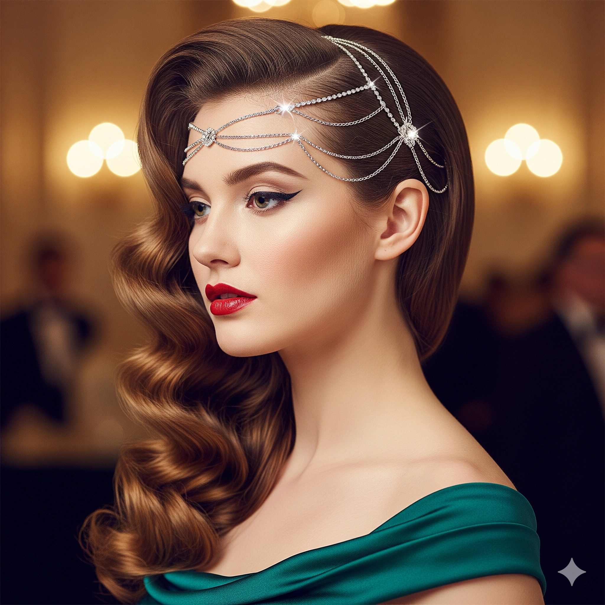 Hairstyles with Chain Headpiece