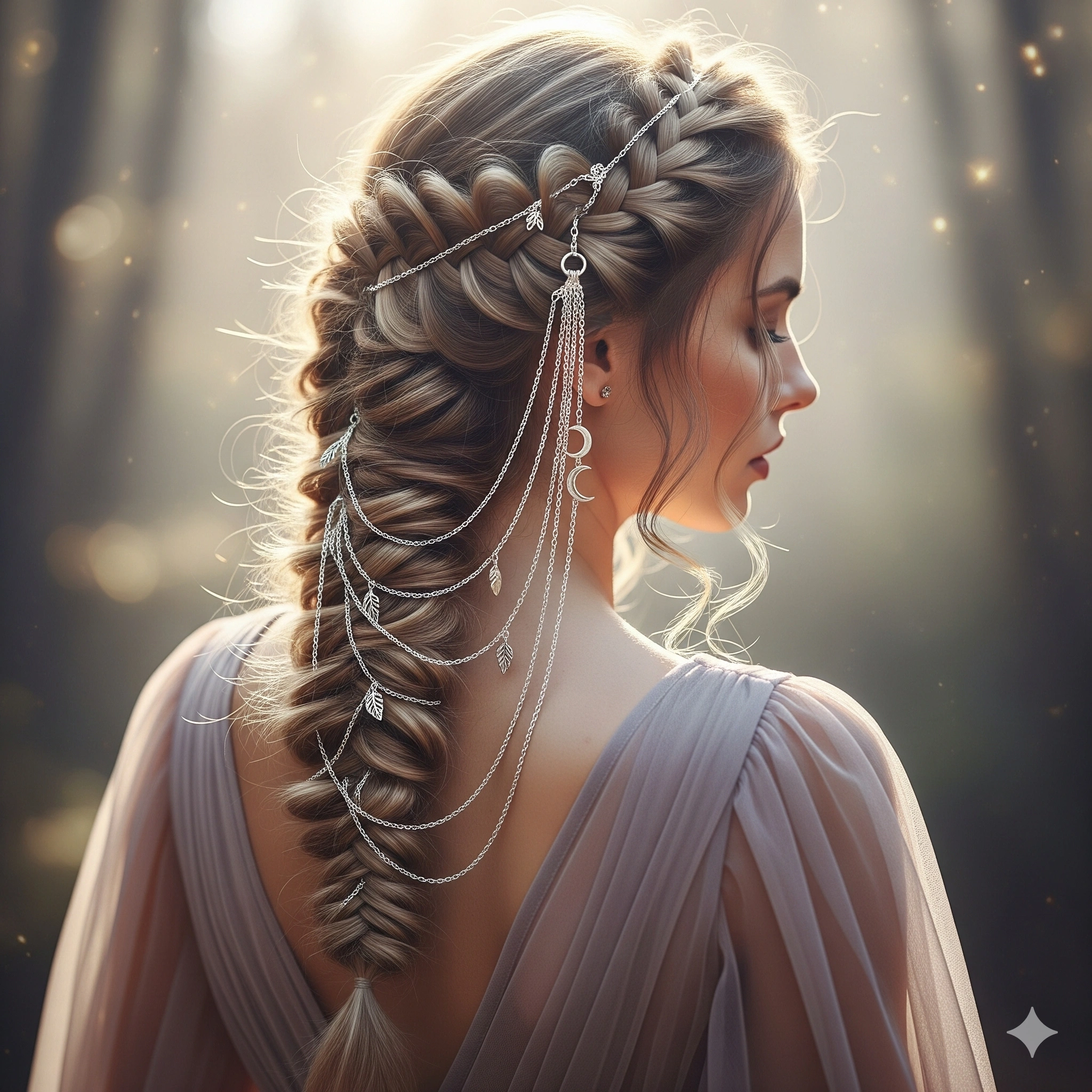 Hairstyles with Chain Headpiece