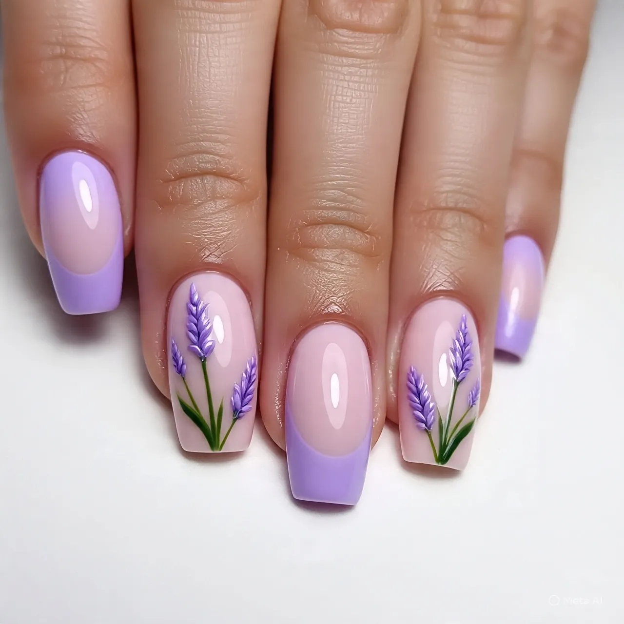 Lavender Milk Nails