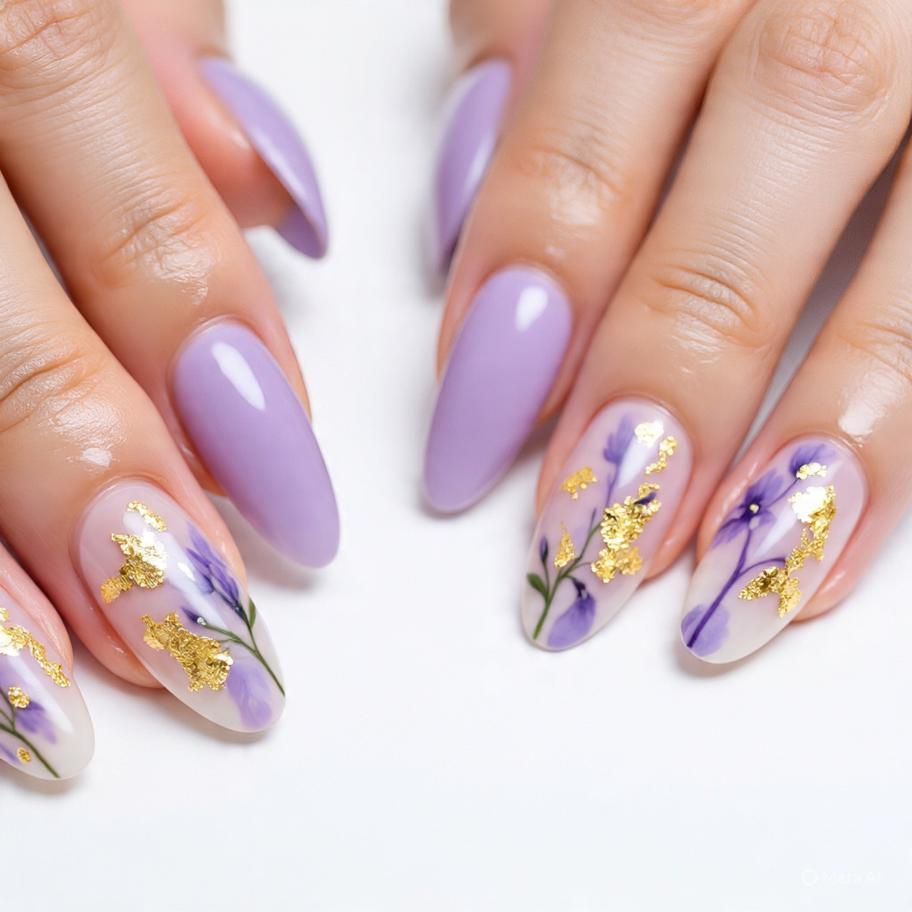 Lavender Milk Nails