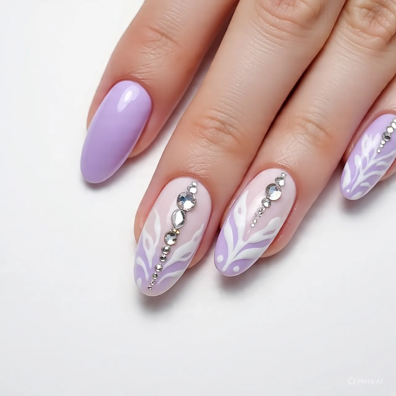 Lavender Milk Nails
