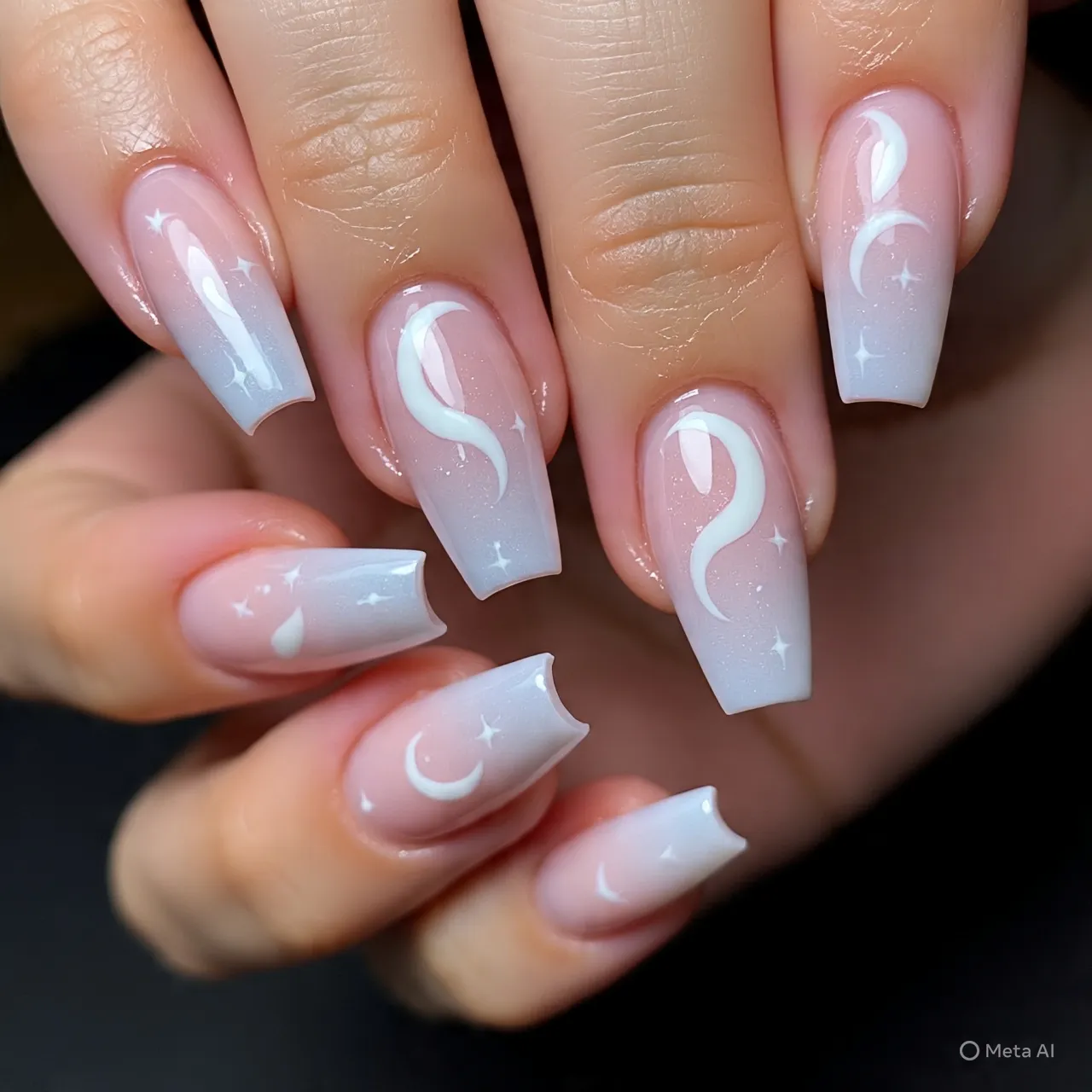 Moonlit Whisper Nails
