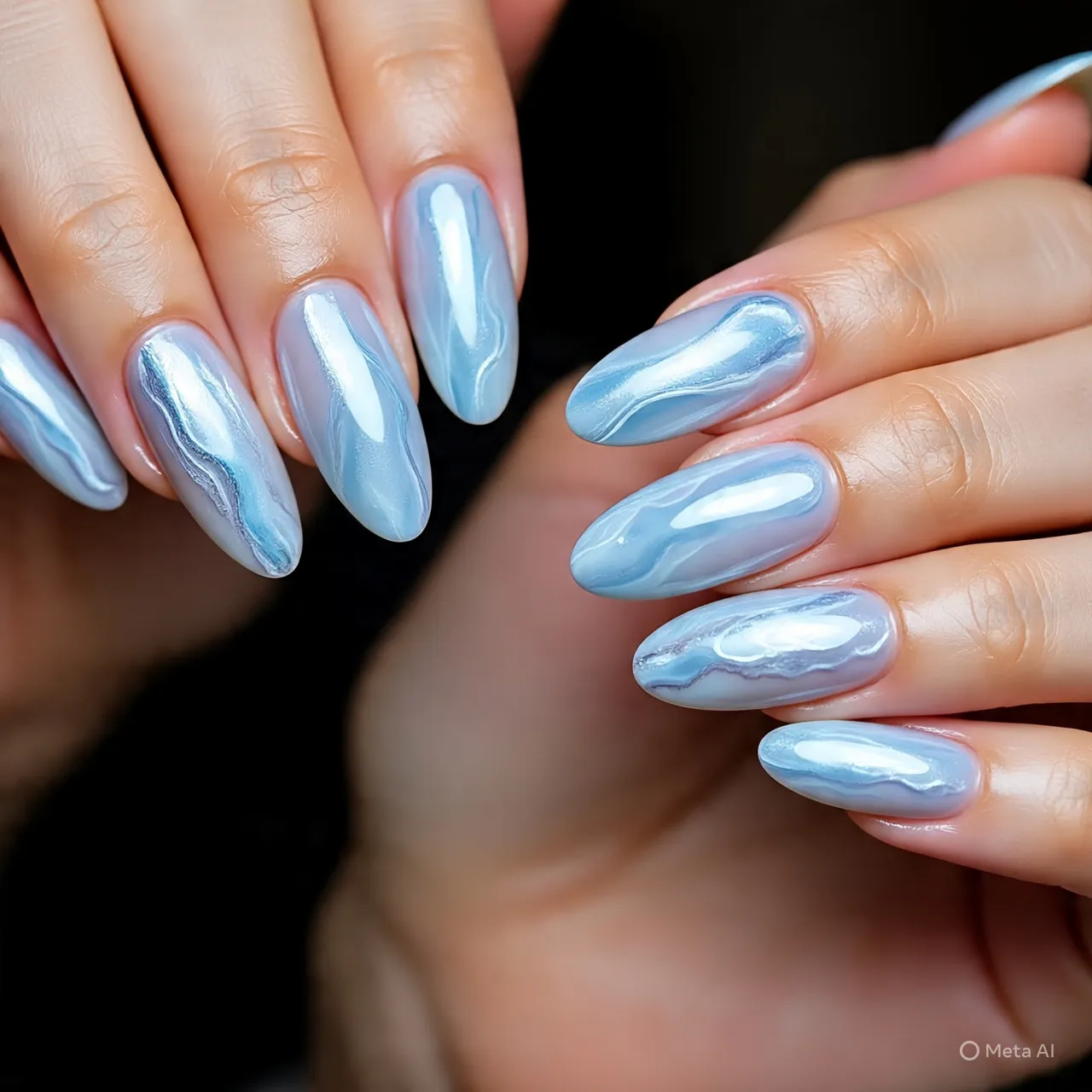 Moonlit Whisper Nails