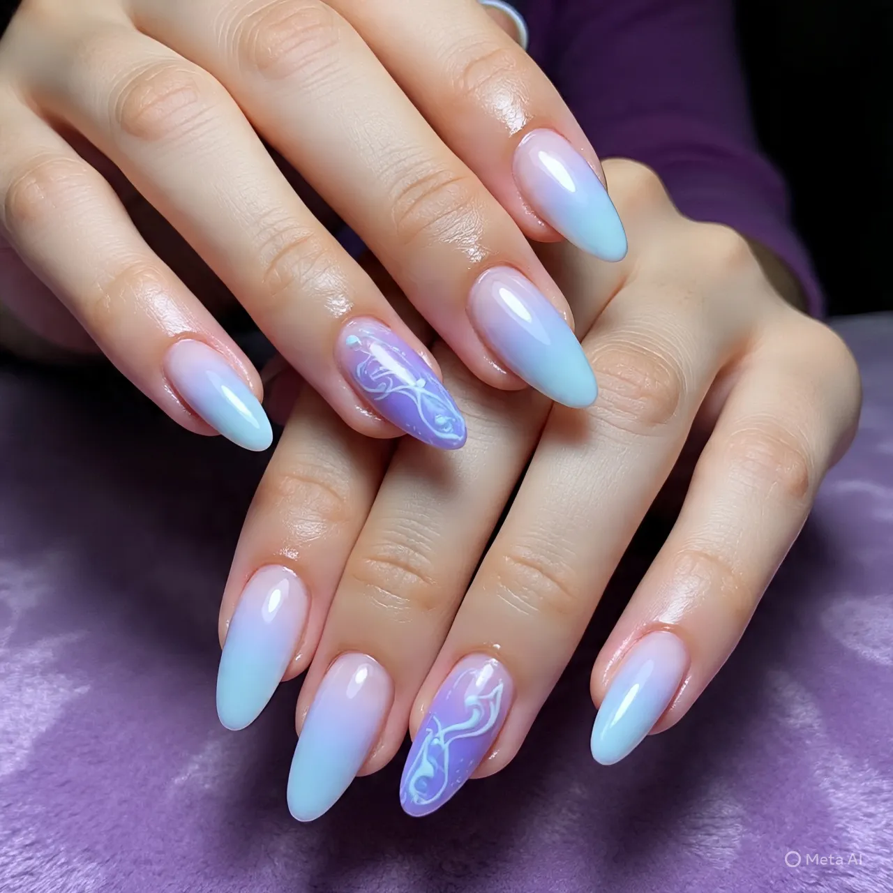 Moonlit Whisper Nails
