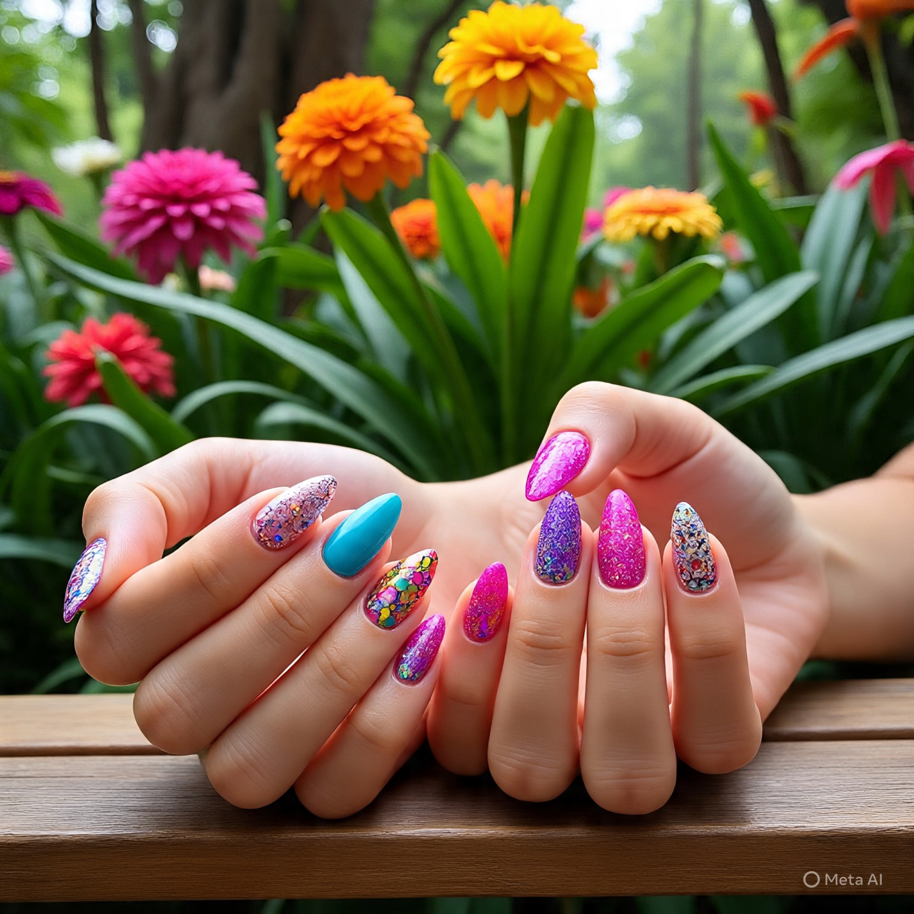 Floral Nails