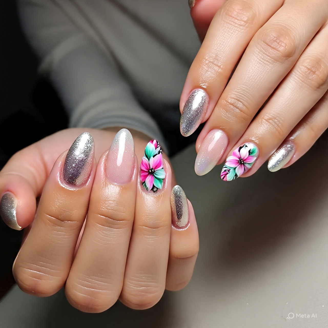 Floral Nails