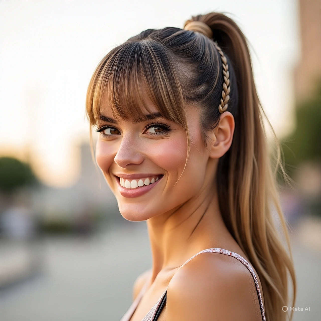 Ponytails with Bangs