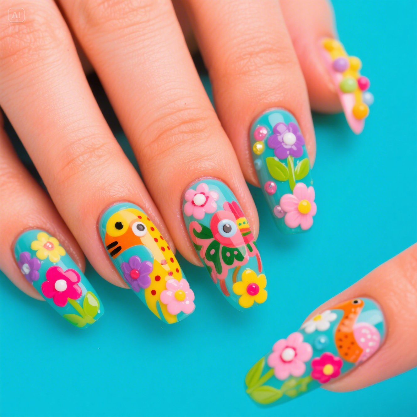 Cherry Blossom Nails