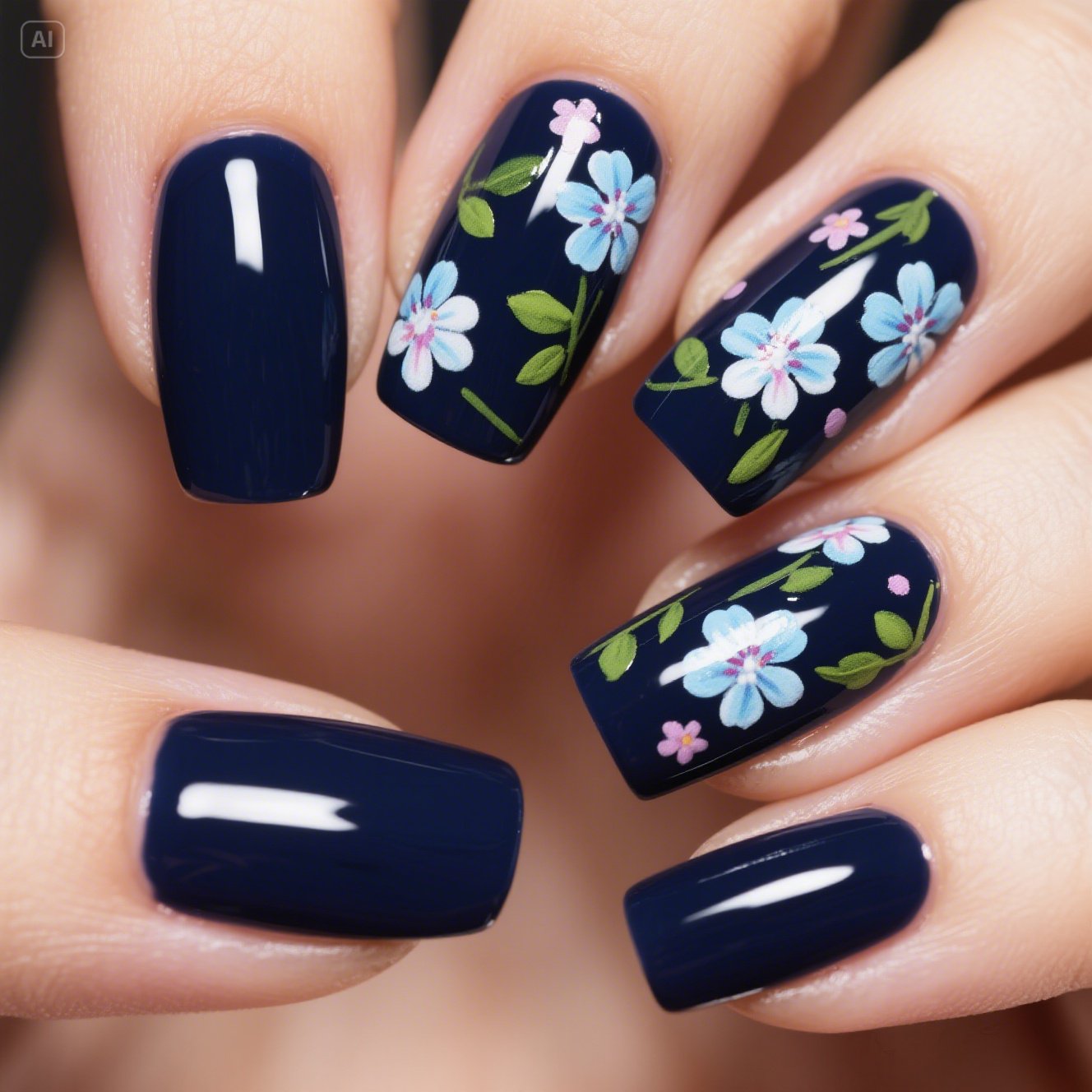Cherry Blossom Nails