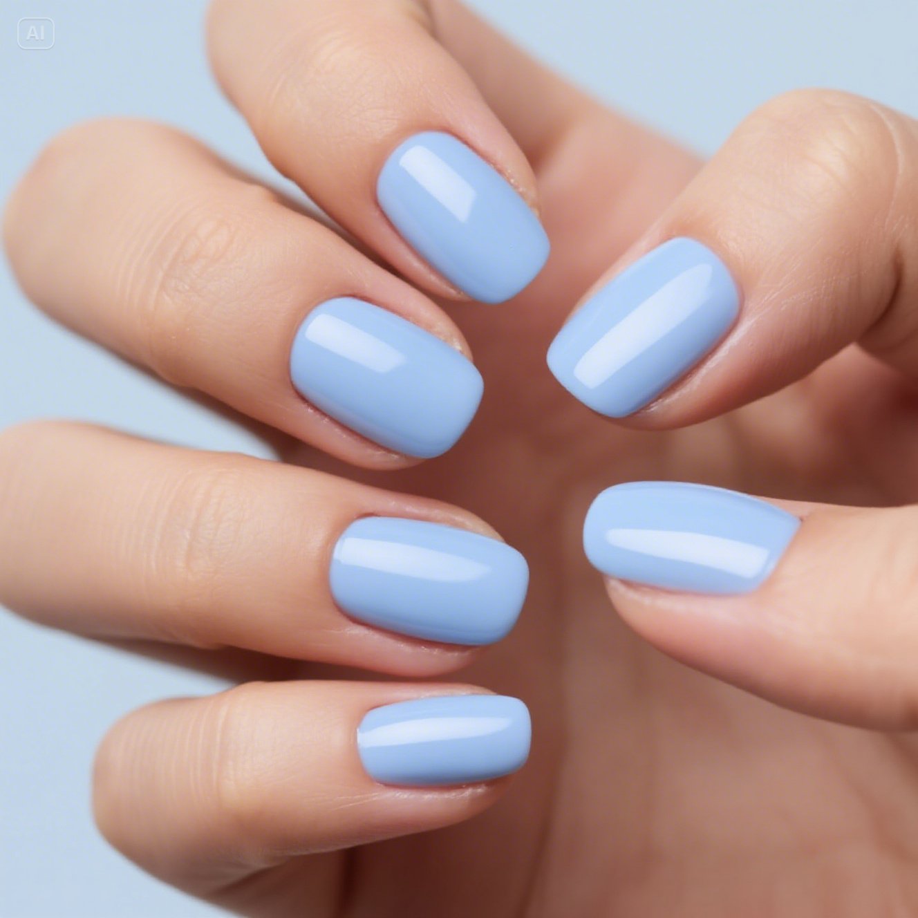 Blue Aura Nails