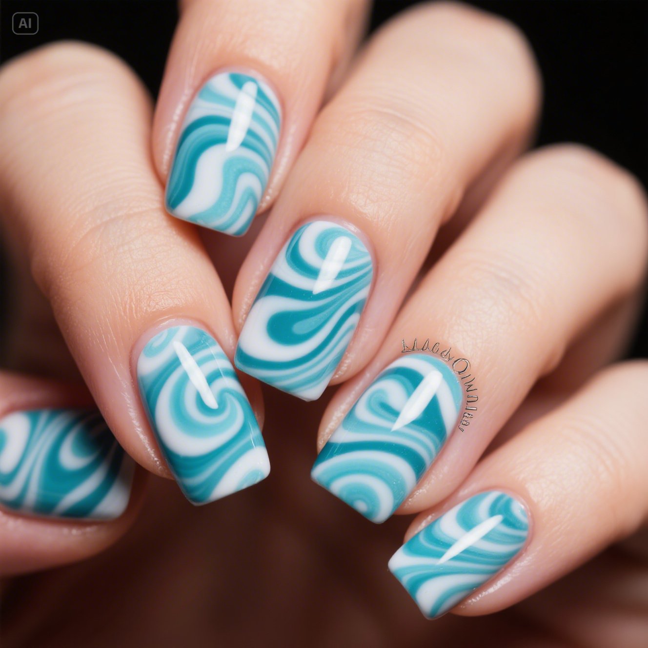 Marble Nails