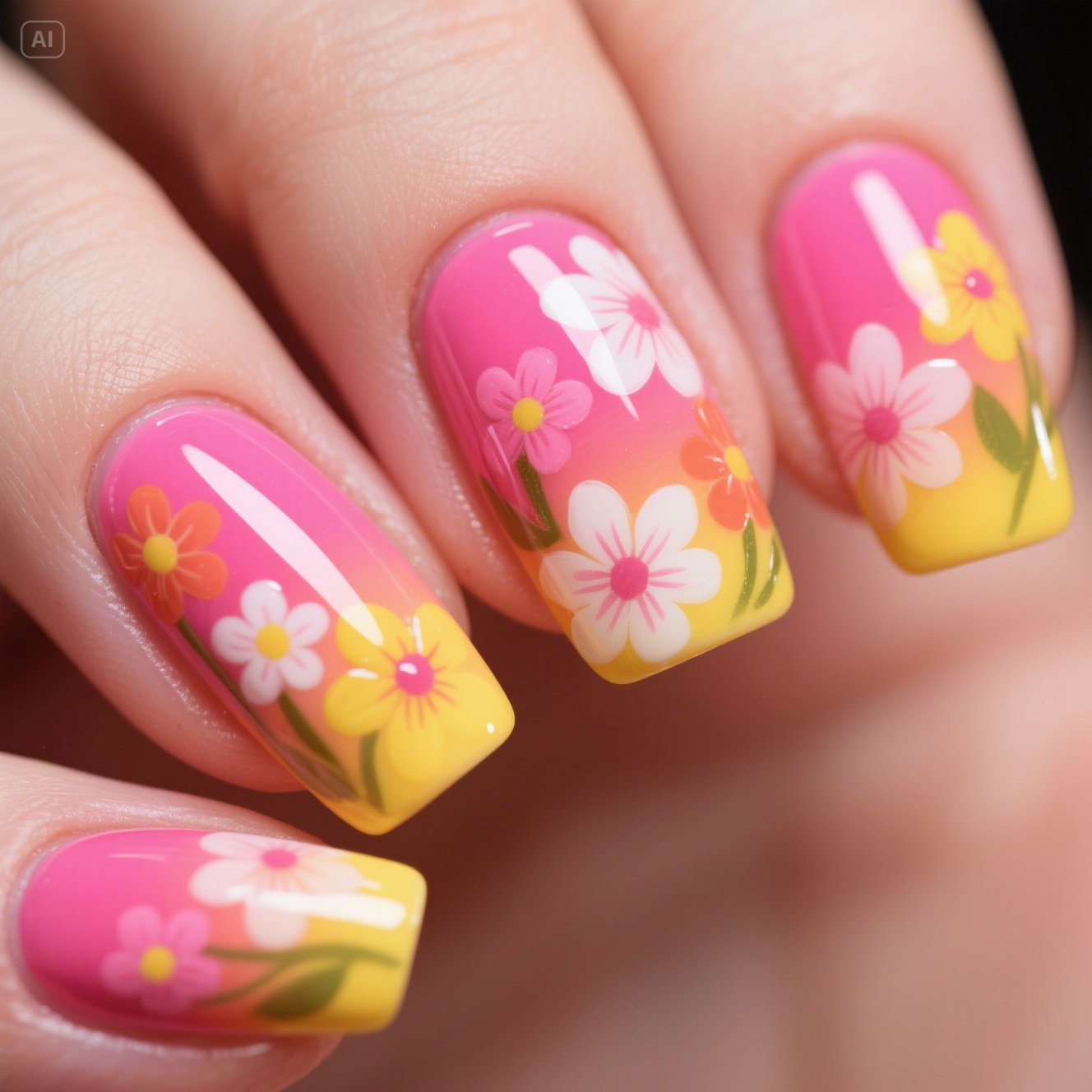 Blooming Gel Nails