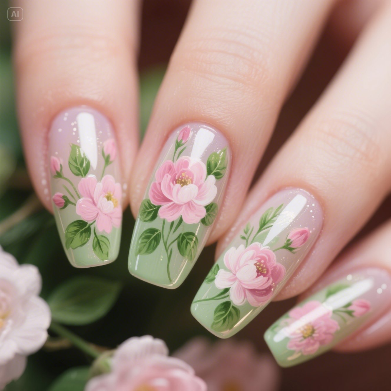 Blooming Gel Nails