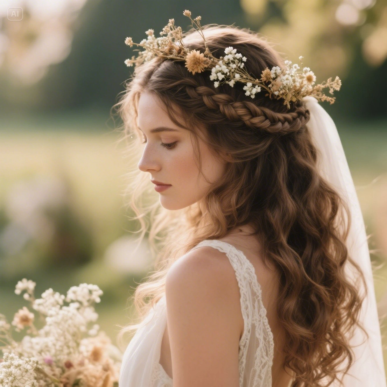Boho wedding hairstyles