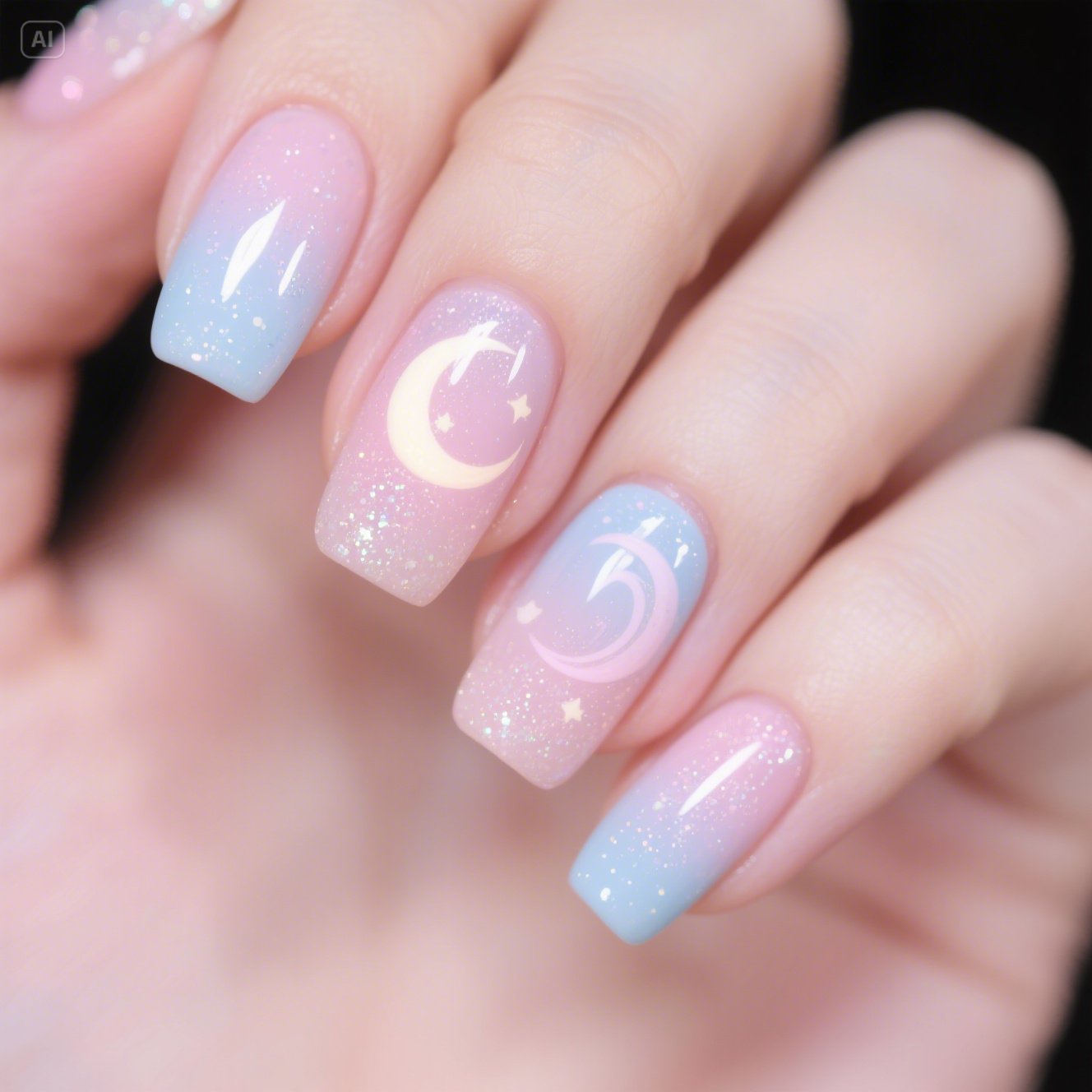 Moonlit Whisper Nails