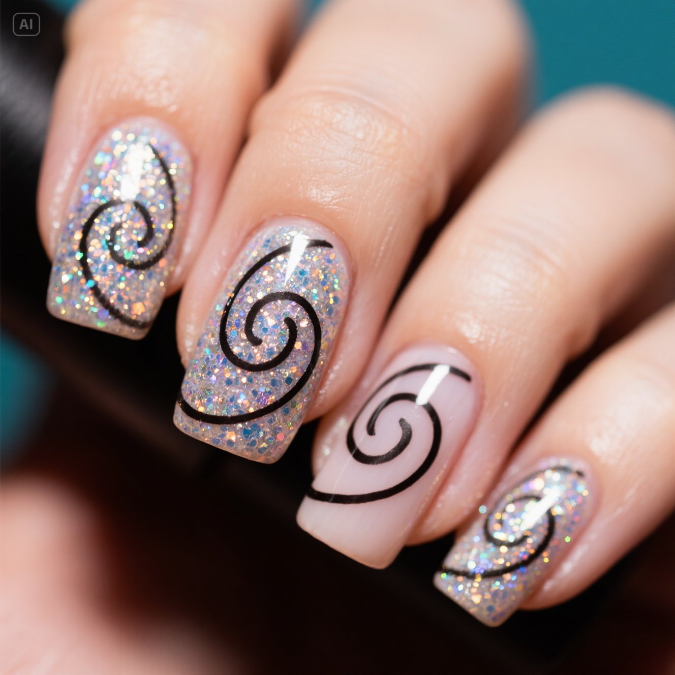 Swirl Nails 