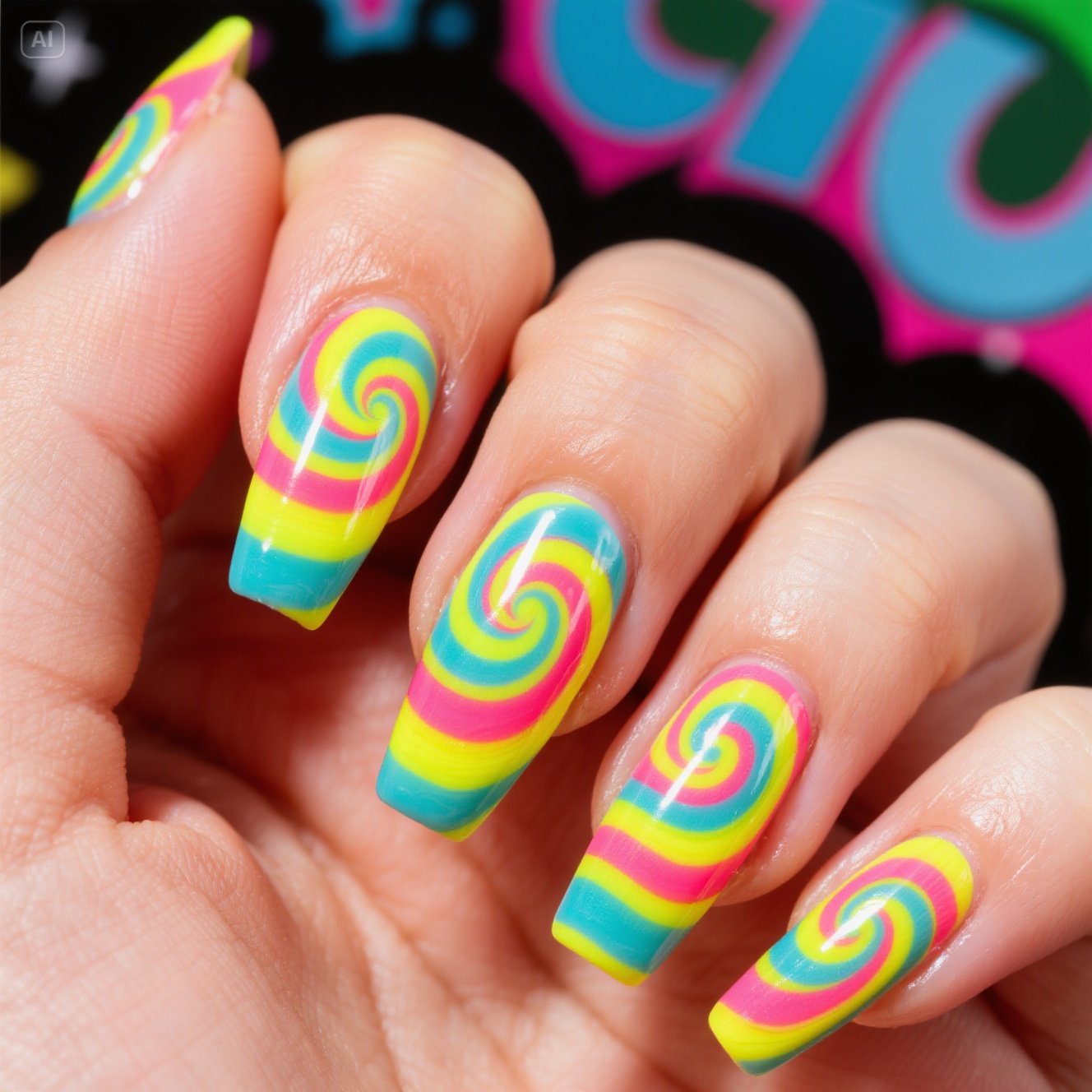 Swirl Nails 
